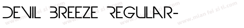 Devil Breeze Regular字体转换